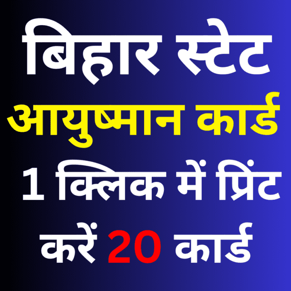 Bihar Ayushman Card Action File